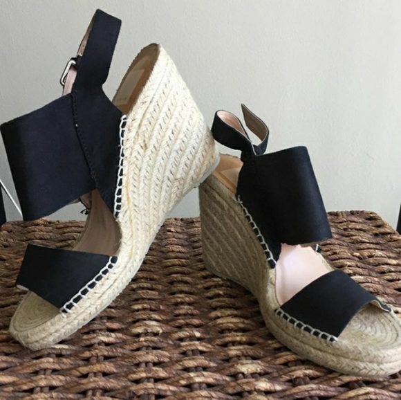 Dolce Vita Shoes - Dolce Vita Black Tix Wedges